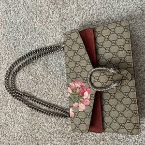 Floral Beige Designer Handbag
